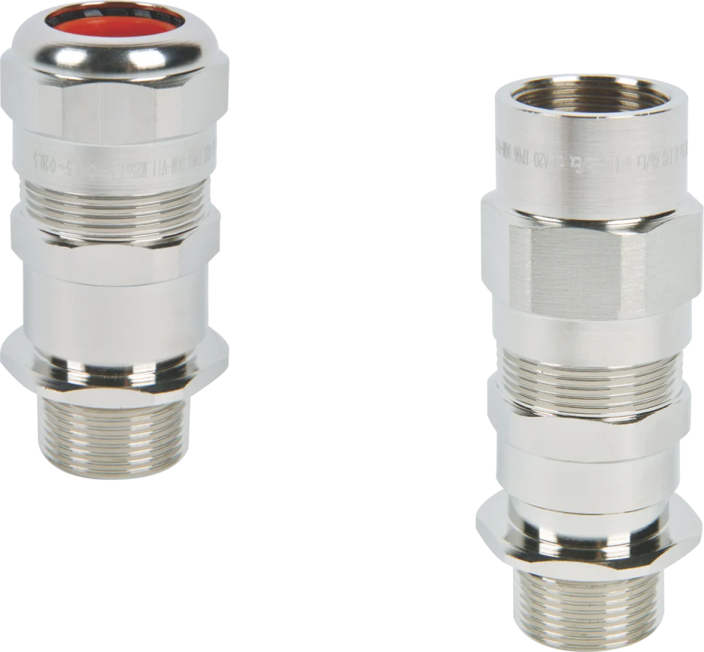 DQM-CF Series Cable Gland Explosión Proof IP66 Acero inoxidable o Latón niquelado