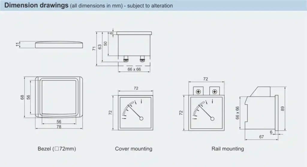 BB8050 Series Explosion-proof Ammeters & Voltmeters