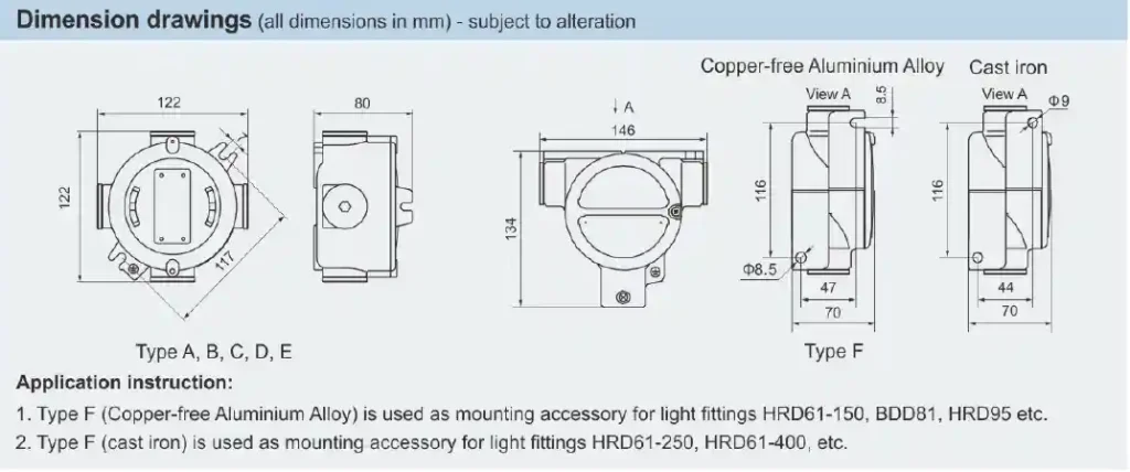 BHD51 Series Explosion-proof Junction Boxes