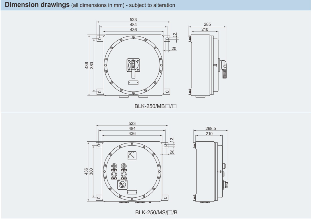 BLK Series Explosion-proof Motor Switches (Ex db llC)