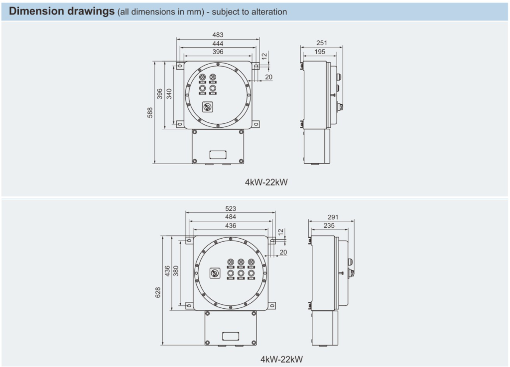 BQD Series Explosion-proof Motor Starters (Ex d e llC)