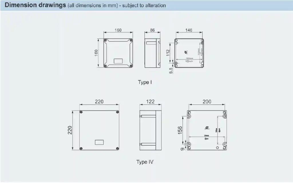 BXJ8050 Series Terminal Boxes(Ex eb IIC)