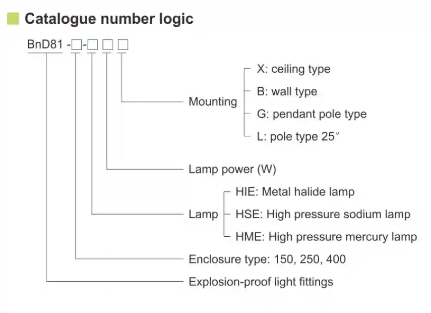 BnD81 Series Pendant Light Fittings Explosion Proof IP65 With ATEX IECEx Certification