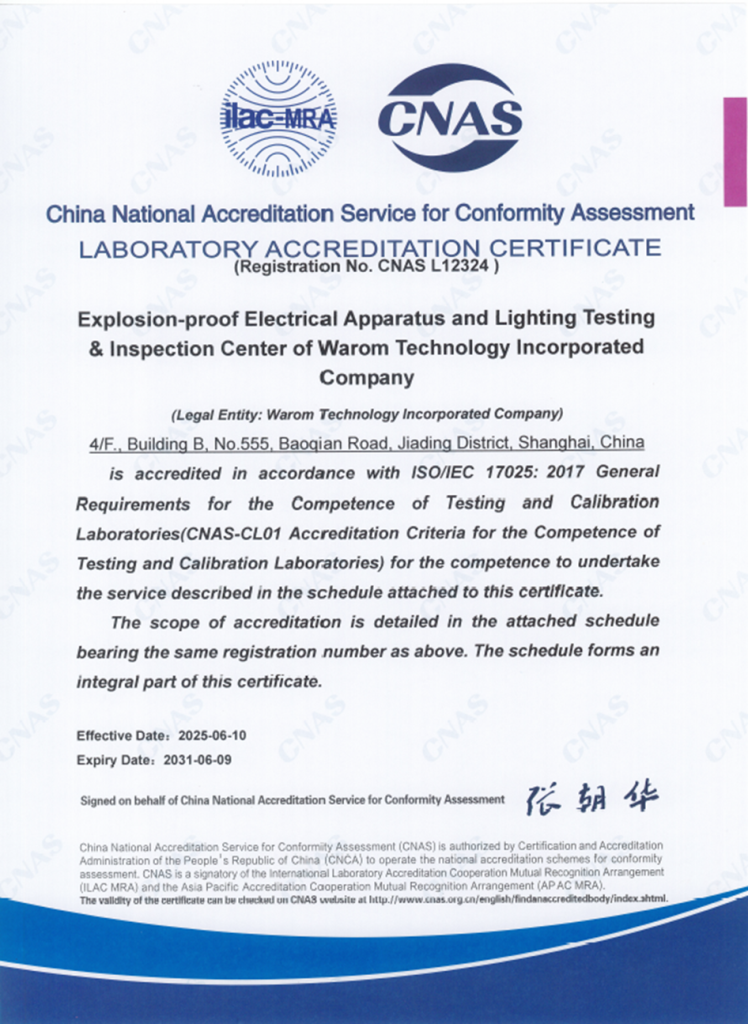 CANS Laboratory Accreditation Certificate