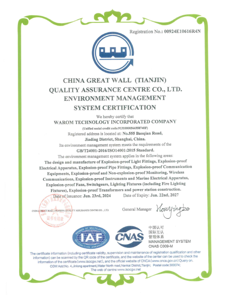 Environment Management System Certification