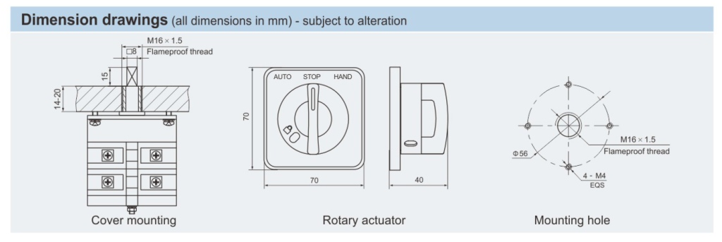 HK Series Control Switches
