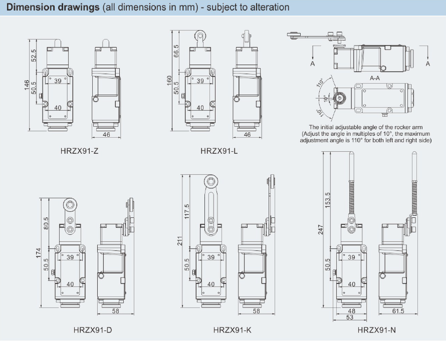HRZX91 Series Explosion-proof Position Switches