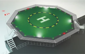 Helicopter Landing Platform Aid System