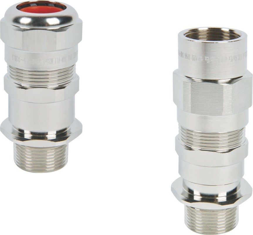DQM-CF Series Cable Gland Explosion Proof IP66 Stainless Steel Or Nickel Plated Brass