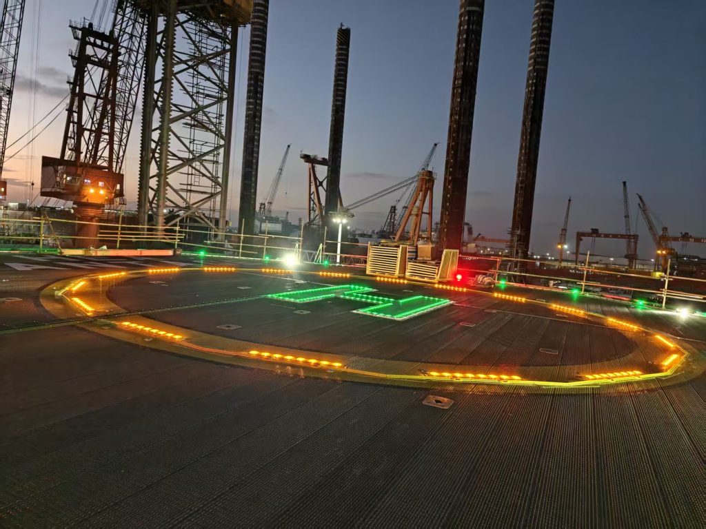 The installation project of the helicopter platform in Qingdao