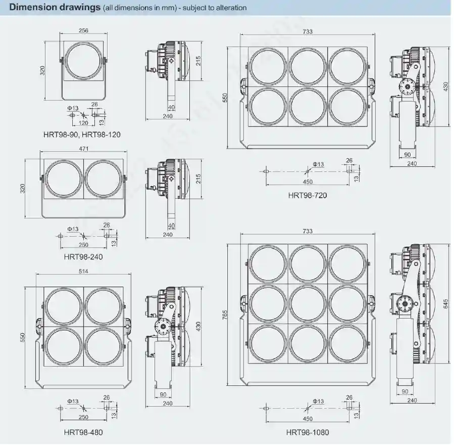 HRT 98 Series Explosion-proof LED Floodlights