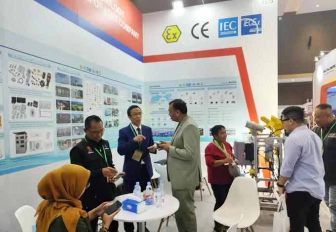 latest company news about Warom Intelligent Manufacturing shining Indonesia OGI oil and gas exhibition  5